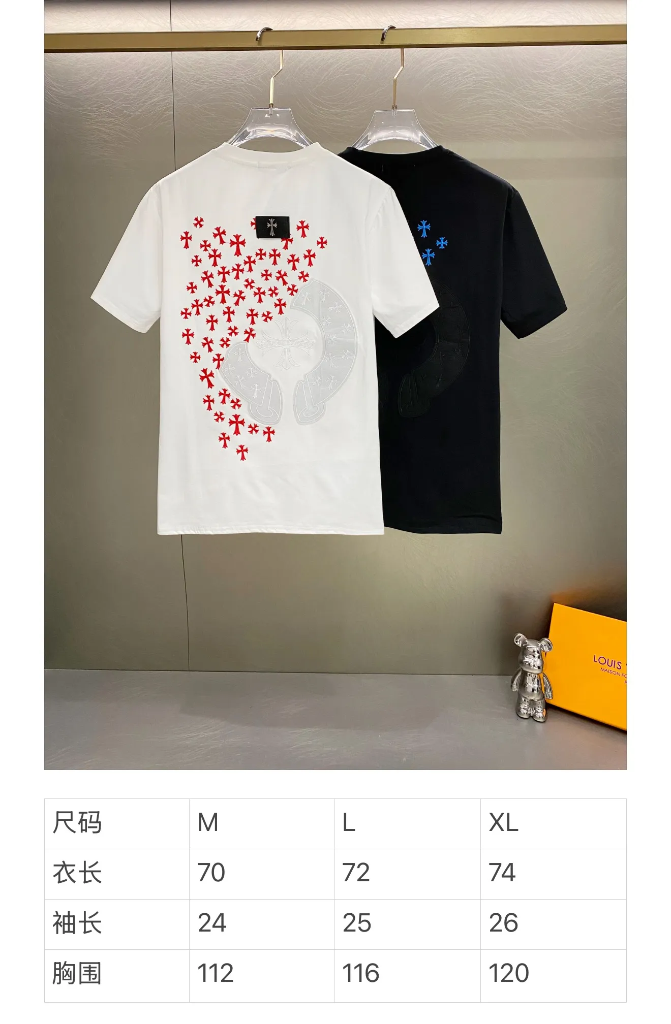 g 32 Versatile os ➕ ➕ Classic Same Style ：Black White Size ：M L XL